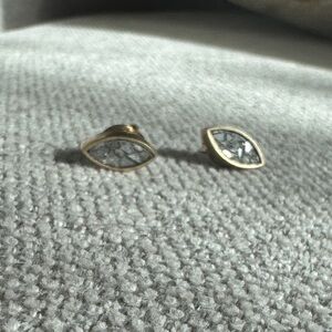 Shana Gulati recycled diamond slice Stud Earrings